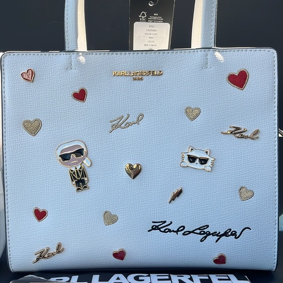 NWT Karl Lagerfeld “MAYBELLE” Satchel/Crossbody Bags - Picture 15 of 16